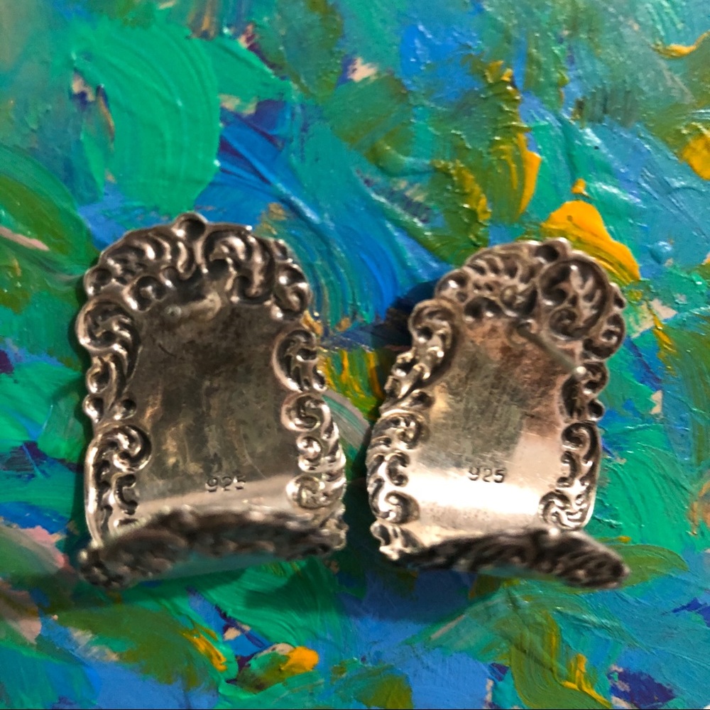 925 sterling silver earrings Beautiful Scrollwork
